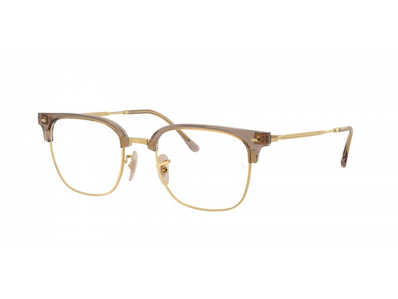 Ray-Ban RX7216 8471 Clubmaster Beige on Gold