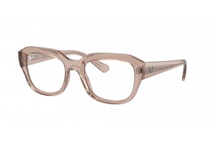 Ray-Ban RX7225 8317 LEONID Transparent Light Brown DEMO LENS szemüveg
