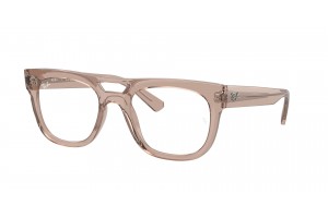 Ray-Ban RX7226 8317 PHIL Transparent Light Brown Demo Lens szemüveg