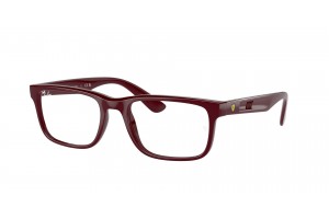 Ray-Ban RX7232M F685 sötétvörös demo lencsés keret