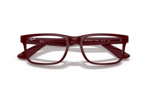 Ray-Ban RX7232M F685 sötétvörös demo lencsés keret