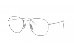 Ray-Ban RX8148V 1224 HEXAGONAL Silver DEMO LENS szemüveg