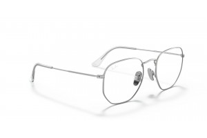 Ray-Ban RX8148V hexagonális ezüst DEMO lencse
