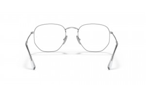 Ray-Ban RX8148V hexagonális ezüst DEMO lencse