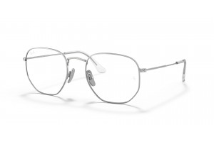 Ray-Ban RX8148V hexagonális ezüst DEMO lencse