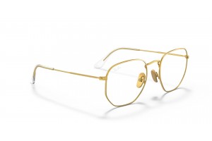 Ray-Ban RX8148V 1225 Hexagonális Arany - demo lencse