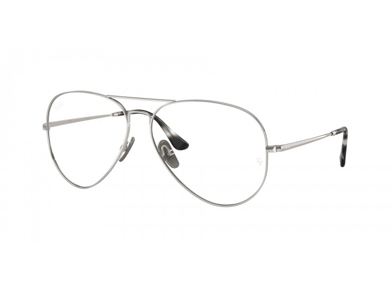 Ray-Ban RX8789 AVIATOR TITANIUM ezüst - demo lencse