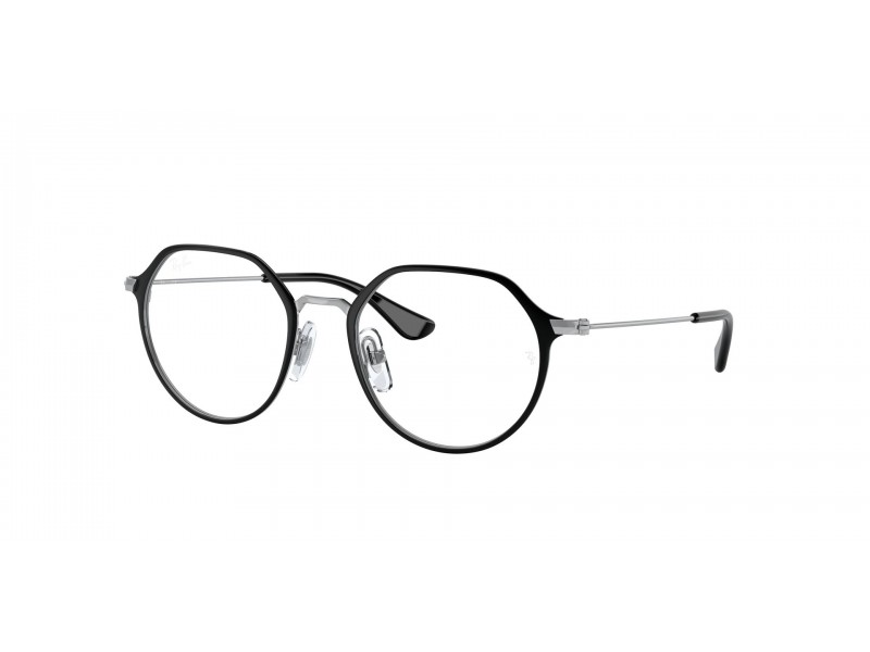 Ray-Ban RY1058 Black On Silver - demo lencse