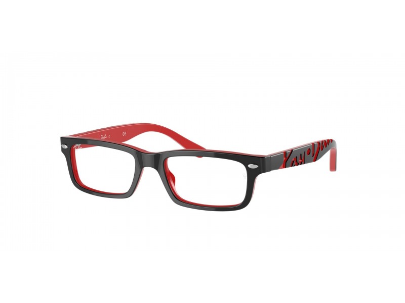 Ray-Ban RY1535 3573 Black On Red - demo lencse