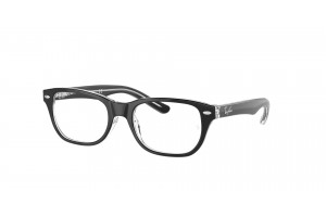 Ray-Ban RY1555 3529 fekete-áttetsző gyermek