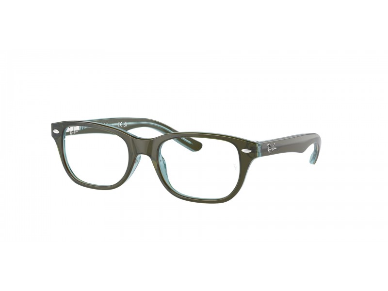 Ray-Ban RY1555 3946 Top Green & Orange — Light Blue demo lencse