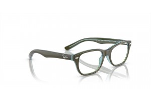 Ray-Ban RY1555 3946 Top Green & Orange — Light Blue demo lencse