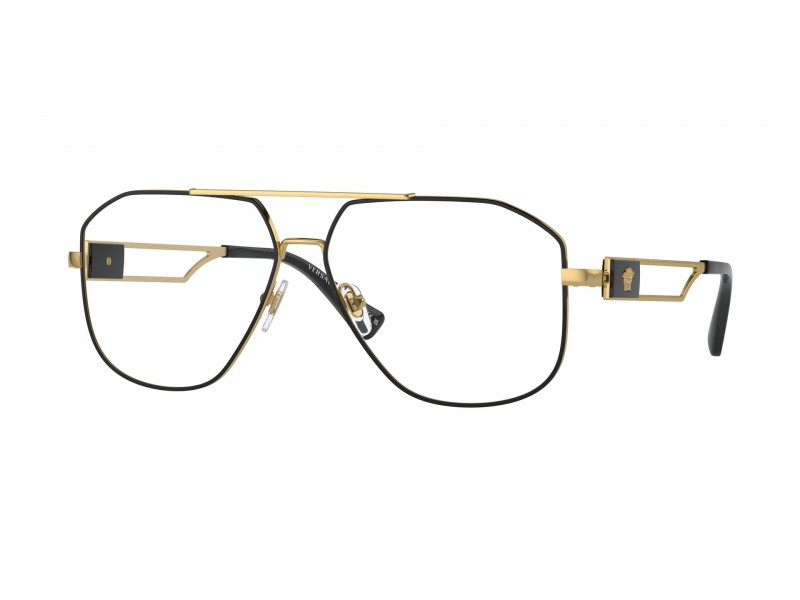 VERSACE VE1287 1443 Black/Gold szemüveg (demo lencse)