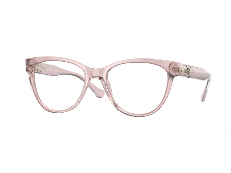 VERSACE VE3304 5339 átlátszó rózsaszín demo szemüveg