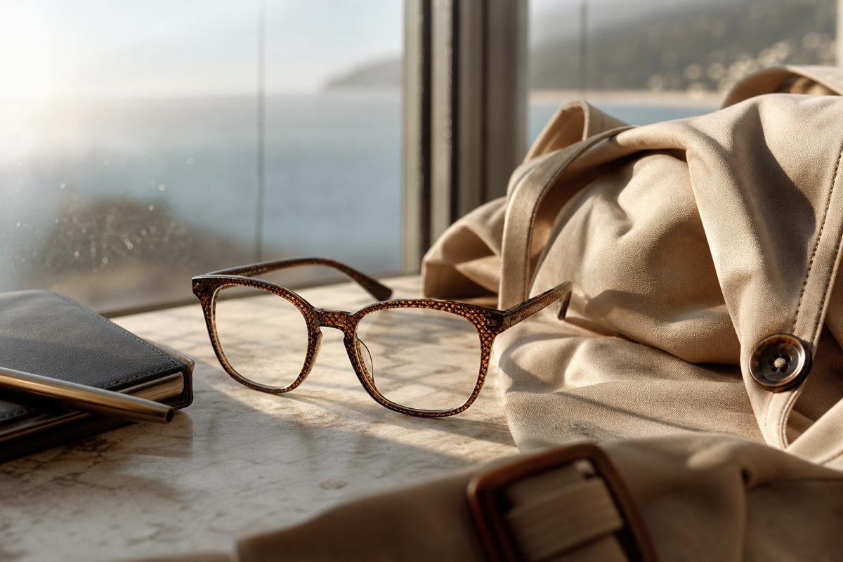 Burberry szemüvegkeret hangulatát idéző elegáns optikai keret