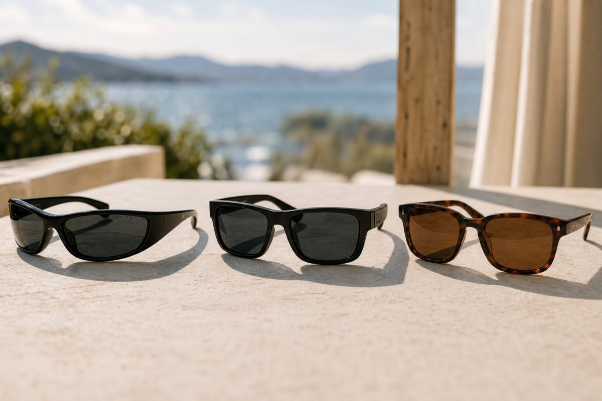 Gascan, Fuel Cell és Frogskins jellegű napszemüvegformák összehasonlítása
