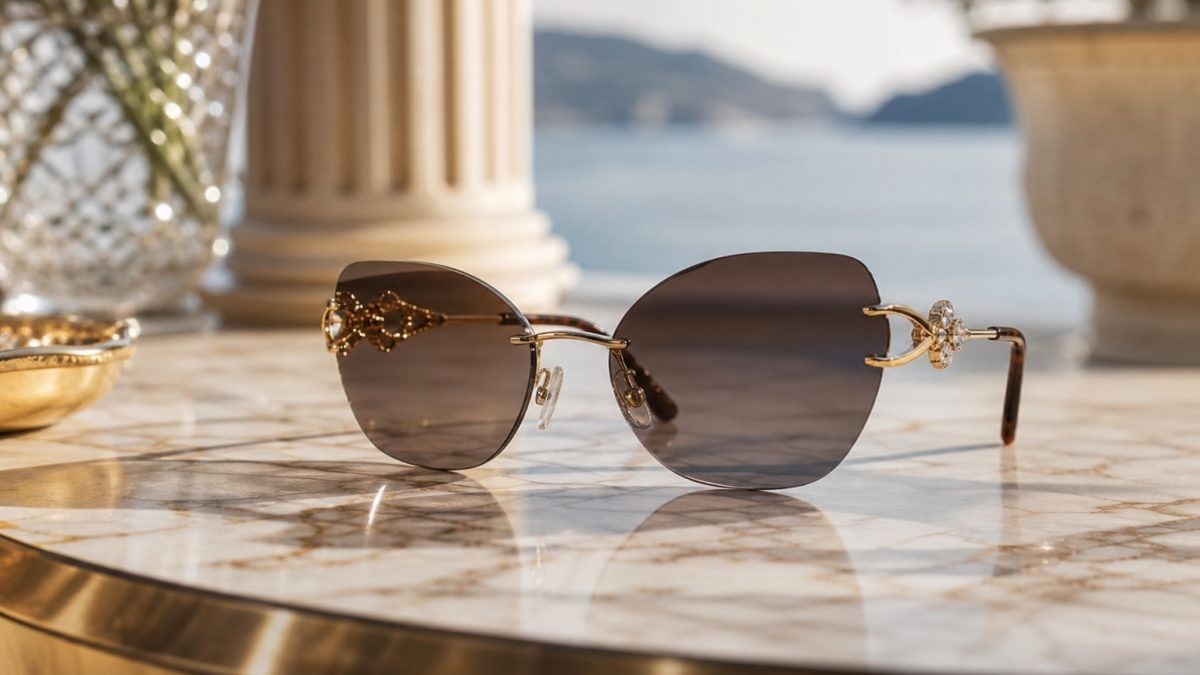 Bvlgari napszemüveg: római luxus ékszeres részletekkel