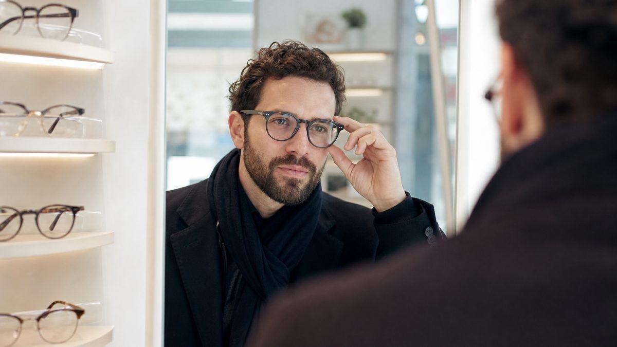 Szemüvegkeret és arcszőrzet: szakáll, bajusz, keret